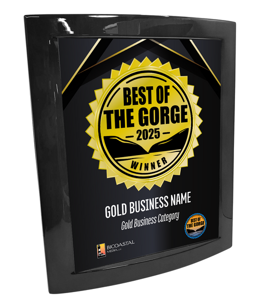 Best of the Gorge - Eclipse Plaque with Metal Inlay