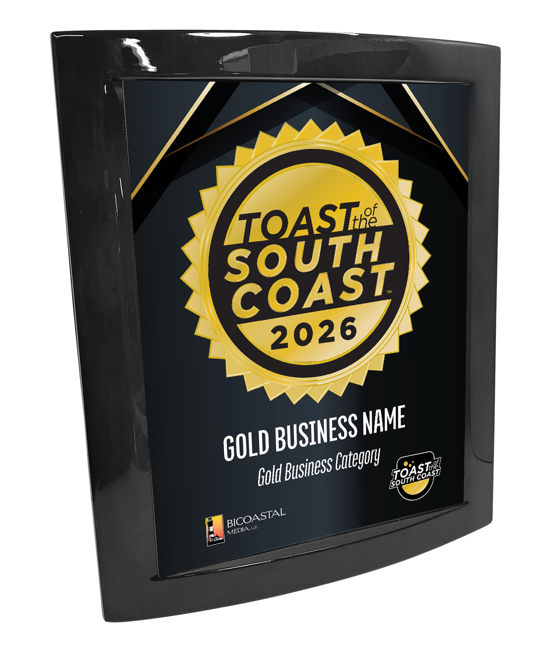 Toast of the South Coast - Eclipse Plaque with Metal Inlay