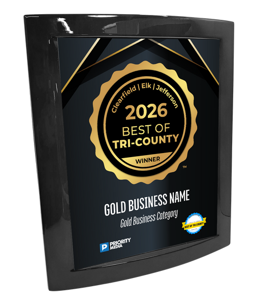 Best of Tri-County - Eclipse Plaque with Metal Inlay