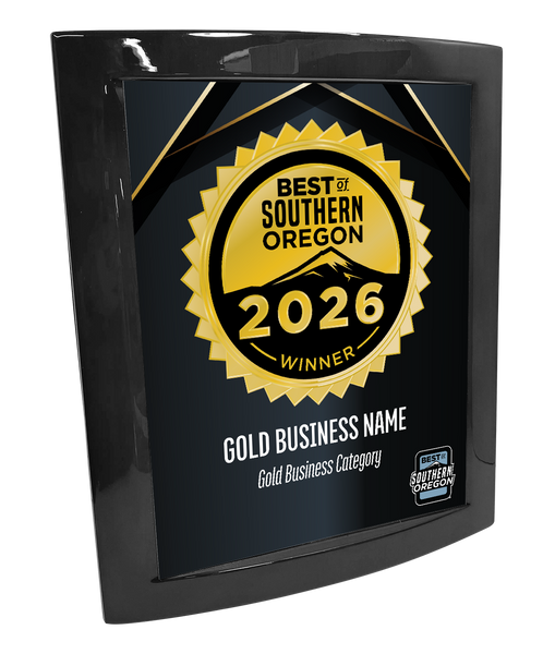 Best of Southern Oregon - Eclipse Plaque with Metal Inlay