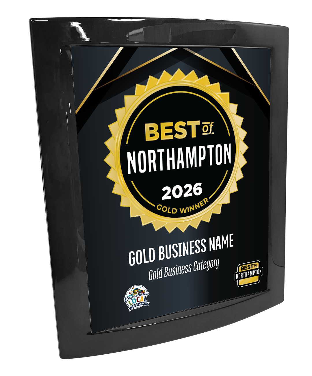 Best of Northampton - Eclipse Plaque with Metal Inlay
