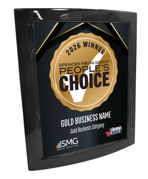 Spencer Media Group People's Choice - Eclipse Plaque with Metal Inlay