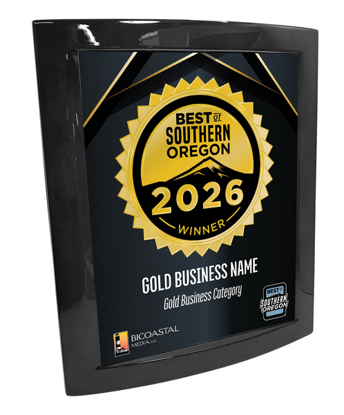 Best of Southern Oregon - Eclipse Plaque with Metal Inlay