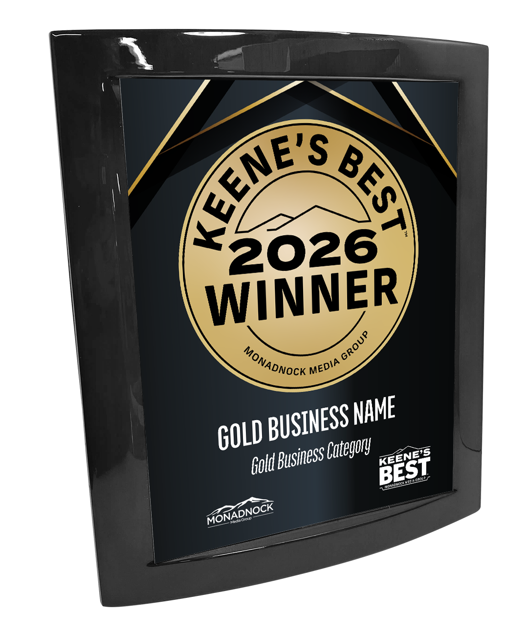 Keene's Best - Eclipse Plaque with Metal Inlay