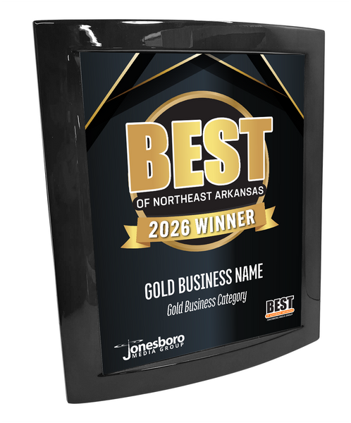 Best of Northeast Arkansas - Eclipse Plaque with Metal Inlay