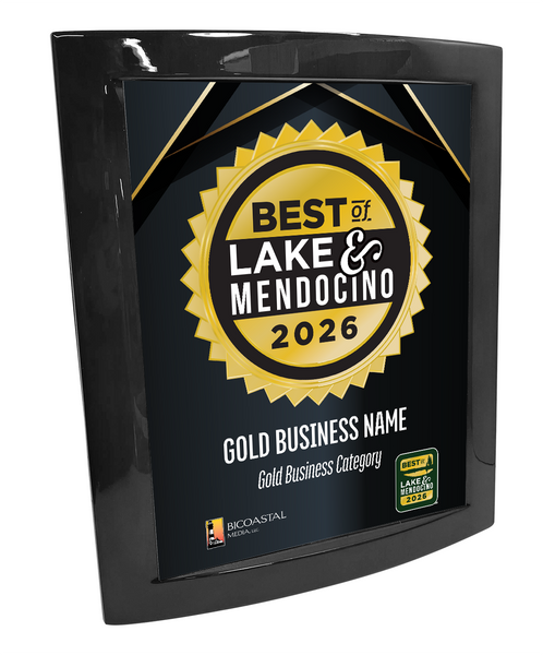 Best of Lake & Mendocino - Eclipse Plaque with Metal Inlay