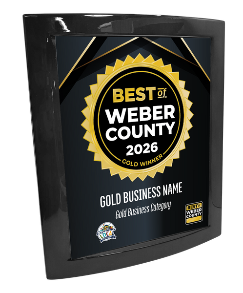 Best of Weber County - Eclipse Plaque with Metal Inlay