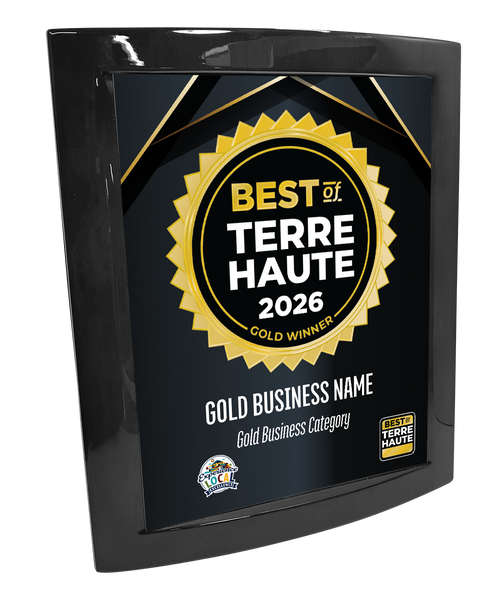 Best of Terre Haute - Eclipse Plaque with Metal Inlay