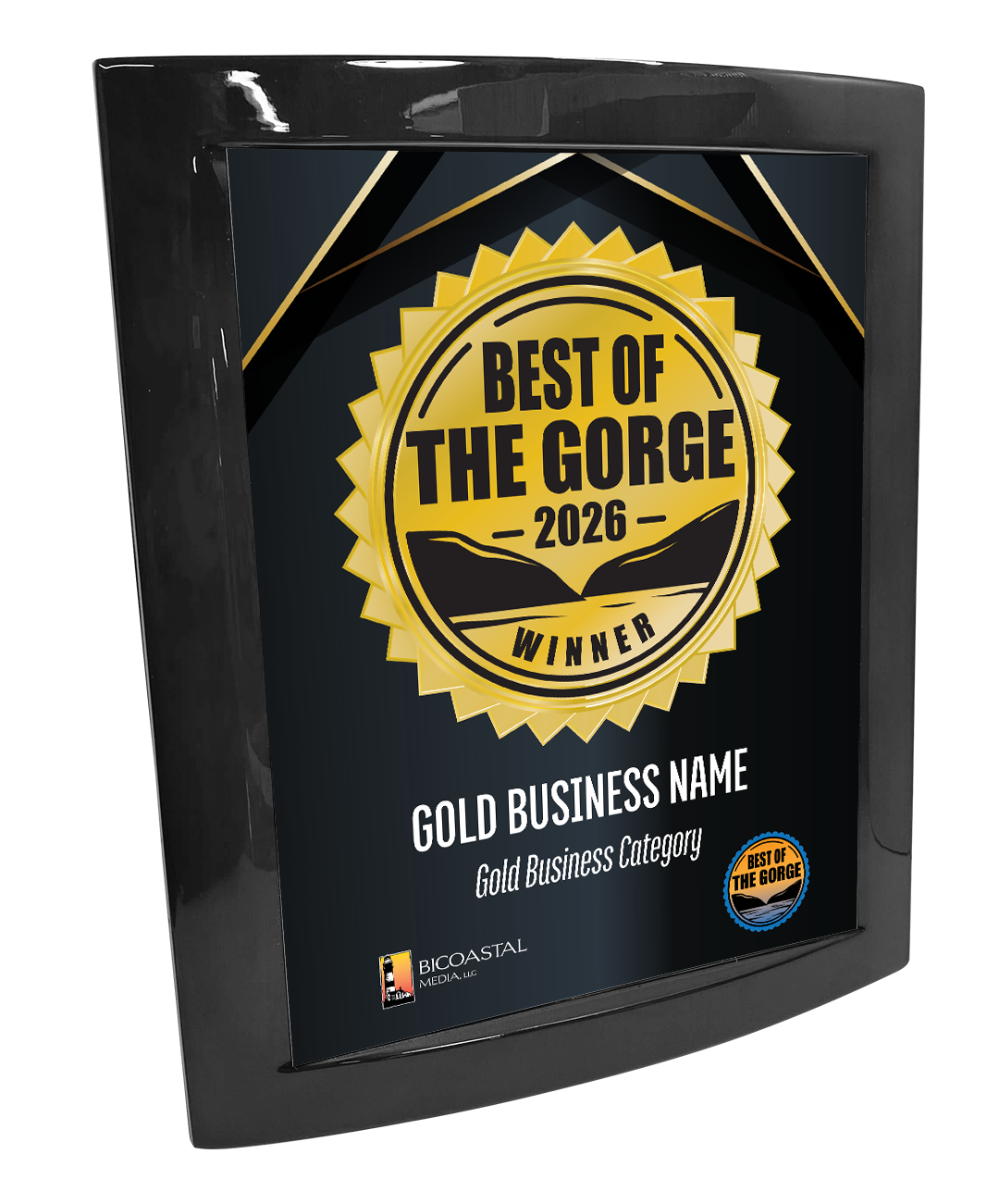 Best of the Gorge - Eclipse Plaque with Metal Inlay