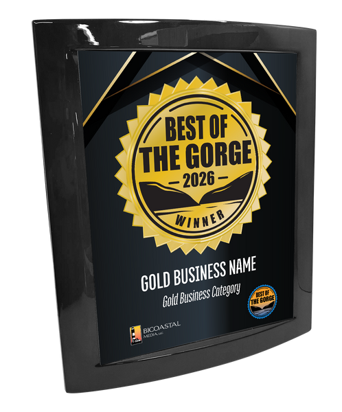 Best of the Gorge - Eclipse Plaque with Metal Inlay