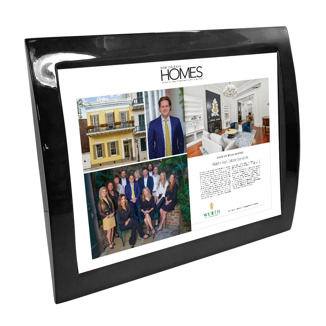 New Orleans Homes - Faces of Design - Eclipse Plaque with Metal Inlay