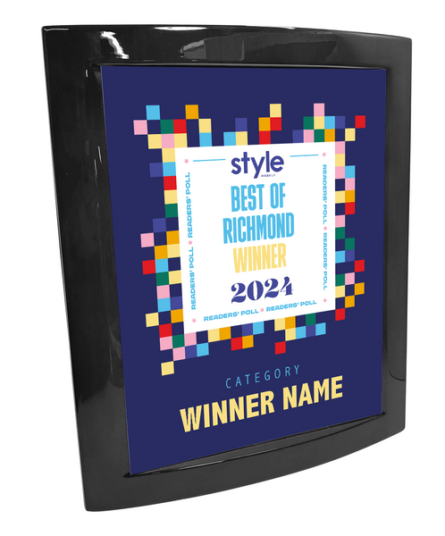 Style Weekly "Best of Richmond" Eclipse Plaque