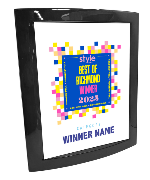 Style Weekly "Best of Richmond" Eclipse Plaque