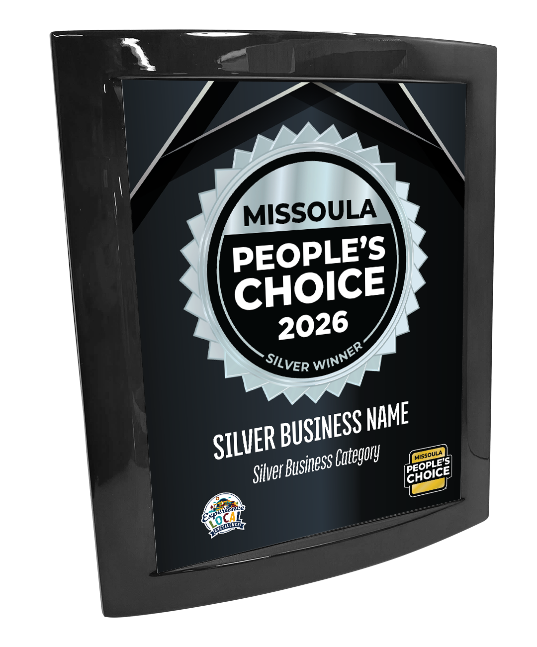 Missoula People's Choice - Eclipse Plaque with Metal Inlay