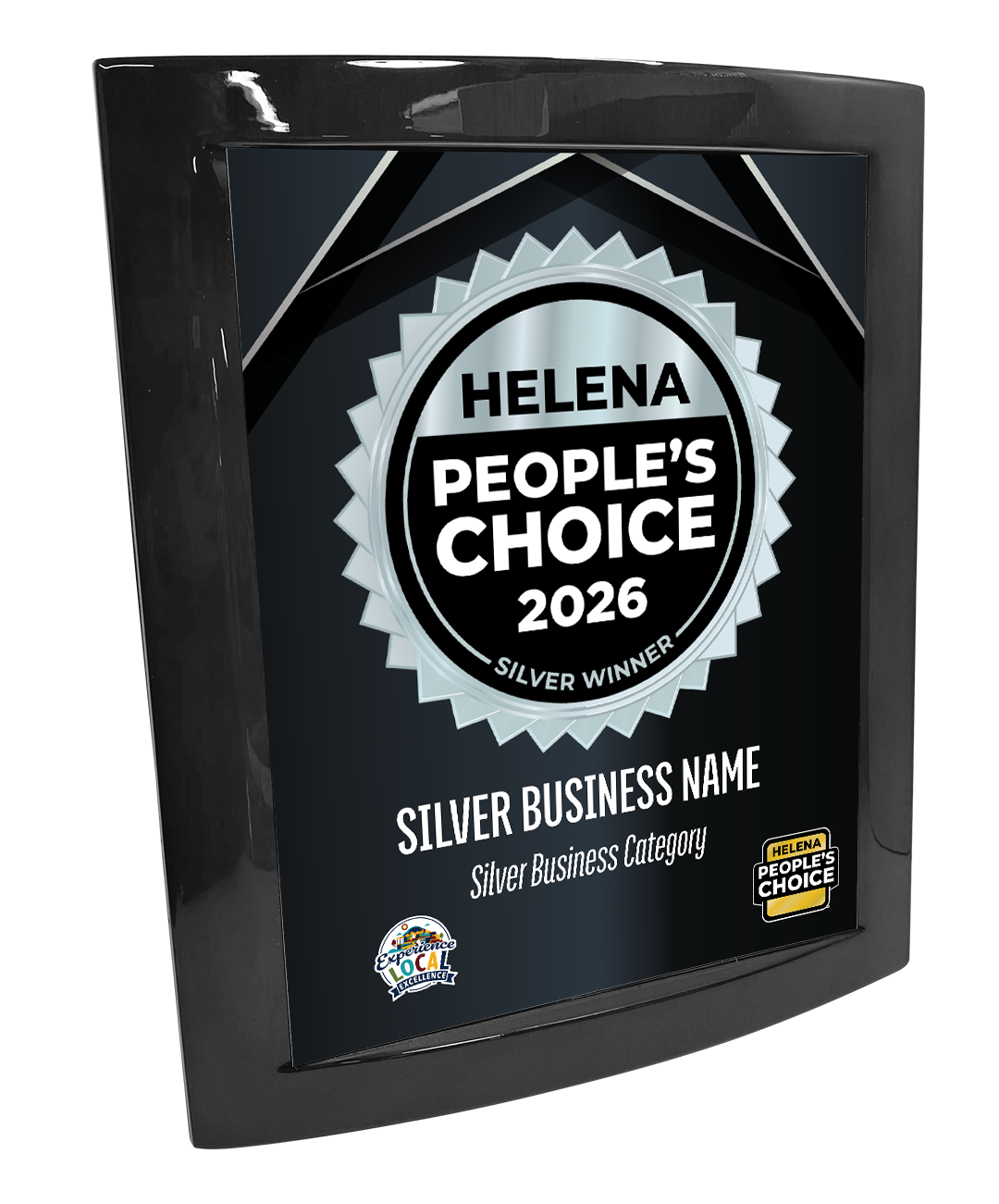 Helena People's Choice - Eclipse Plaque with Metal Inlay