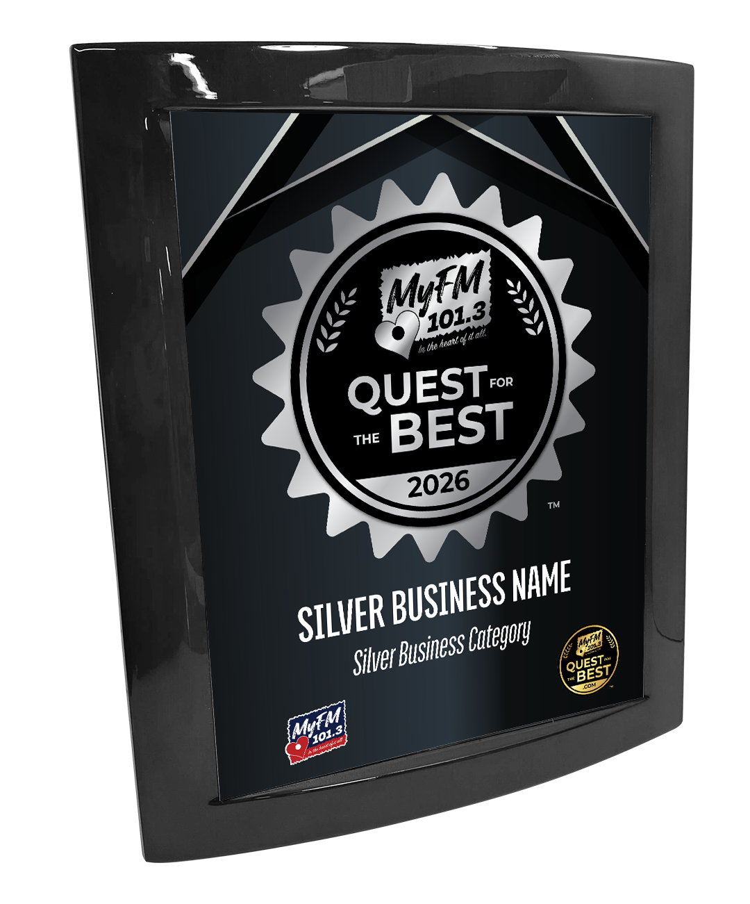 MyFM Quest for the Best - Eclipse Plaque with Metal Inlay