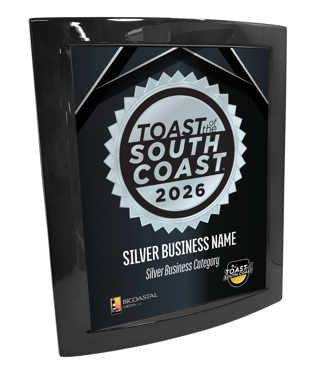 Toast of the South Coast - Eclipse Plaque with Metal Inlay