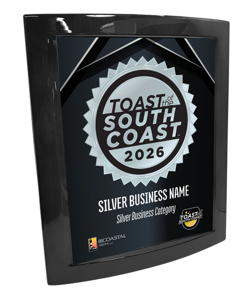 Toast of the South Coast - Eclipse Plaque with Metal Inlay