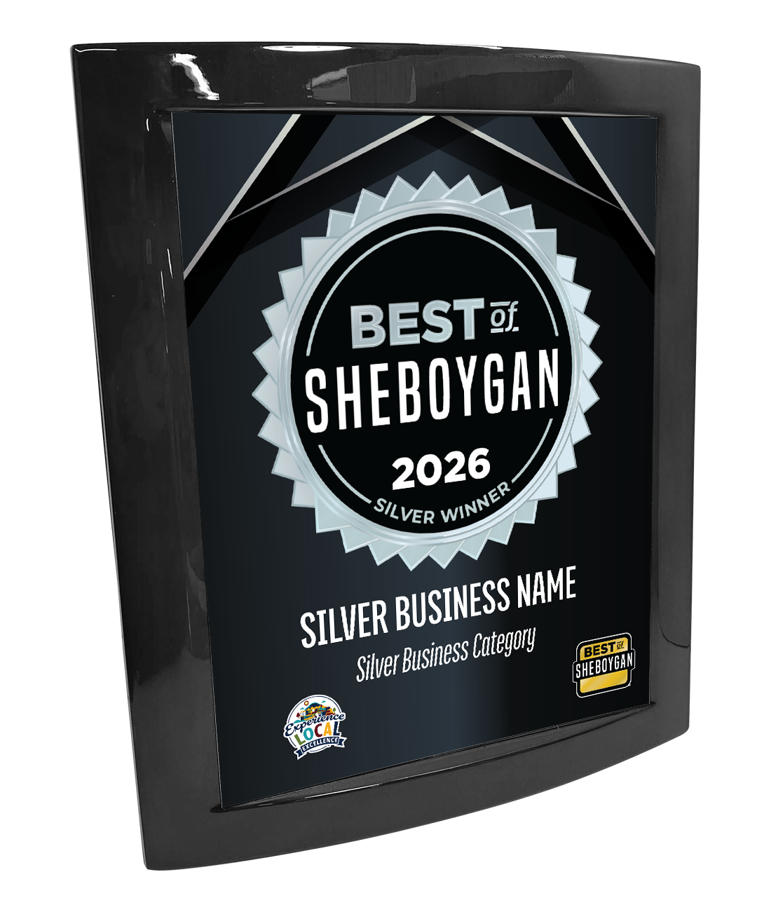 Best of Sheboygan - Eclipse Plaque with Metal Inlay