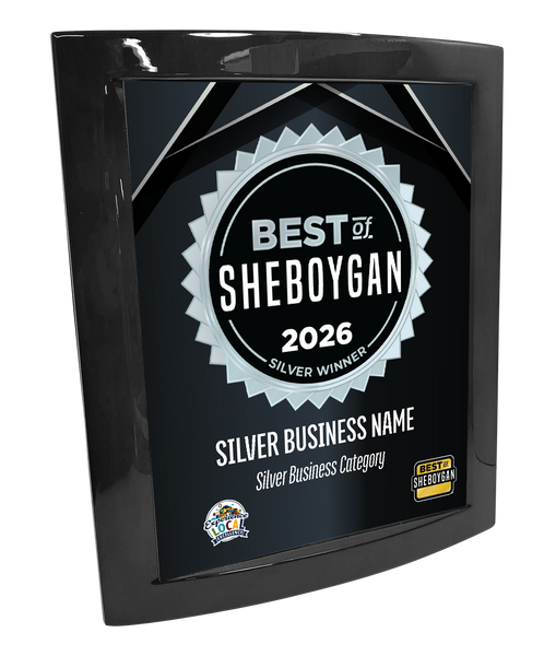 Best of Sheboygan - Eclipse Plaque with Metal Inlay