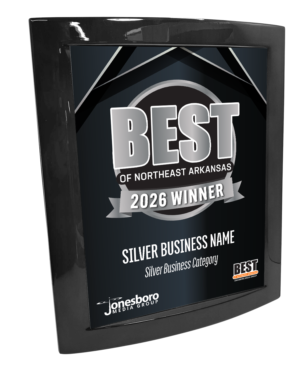 Best of Northeast Arkansas - Eclipse Plaque with Metal Inlay