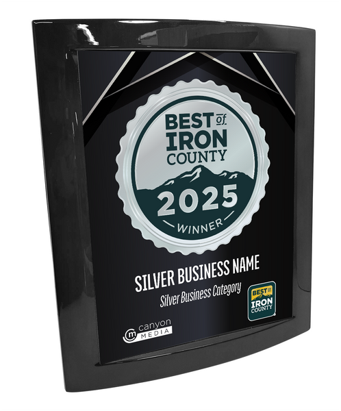 Best of Iron County - Eclipse Plaque with Metal Inlay