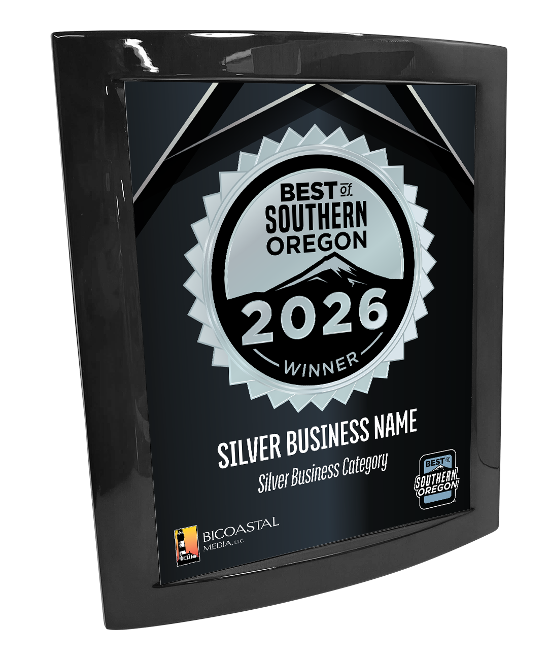 Best of Southern Oregon - Eclipse Plaque with Metal Inlay
