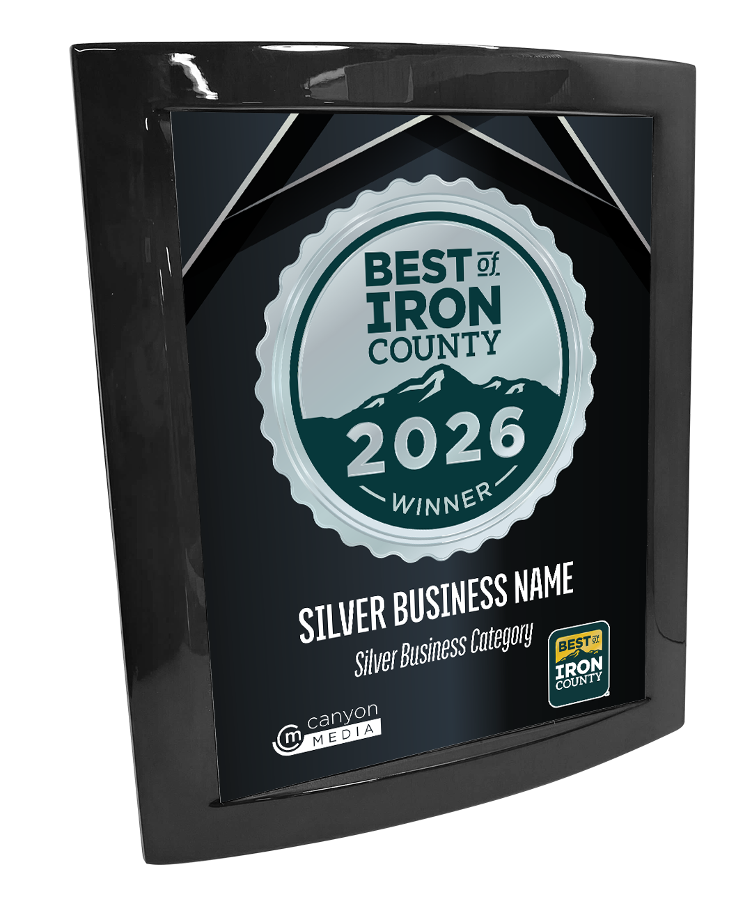 Best of Iron County - Eclipse Plaque with Metal Inlay