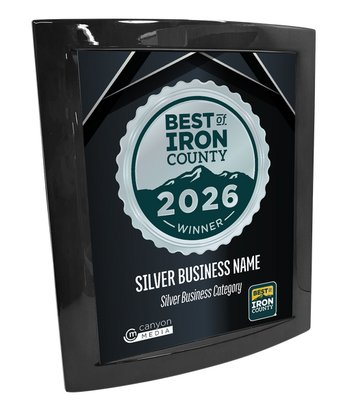 Best of Iron County - Eclipse Plaque with Metal Inlay