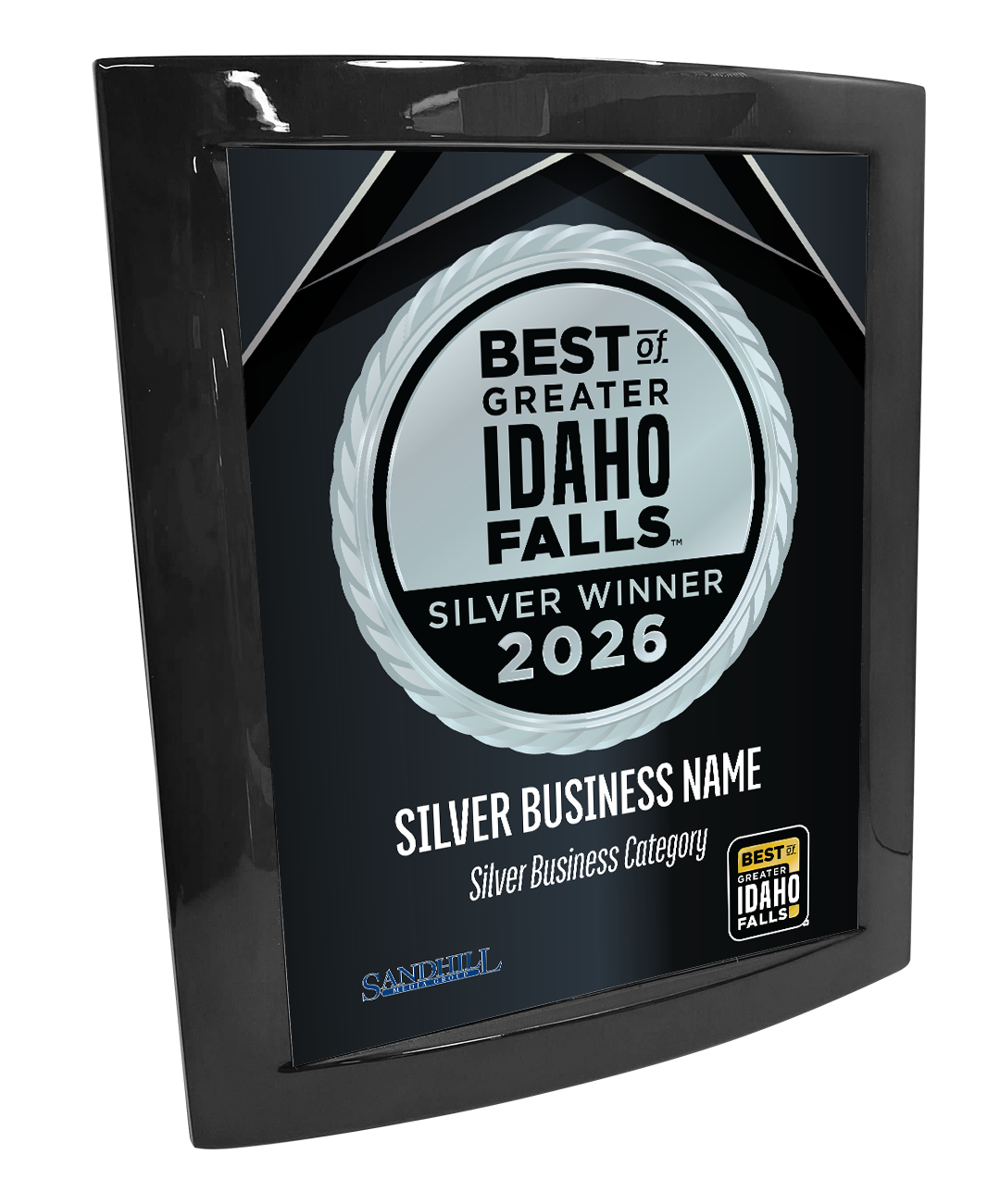 Best of Greater Idaho Falls - Eclipse Plaque with Metal Inlay