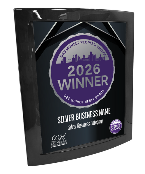 Des Moines' People's Choice - Eclipse Plaque with Metal Inlay