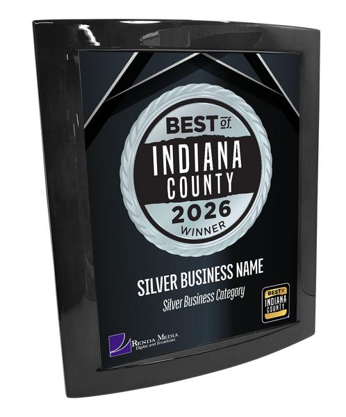 Best of Indiana County - Eclipse Plaque with Metal Inlay