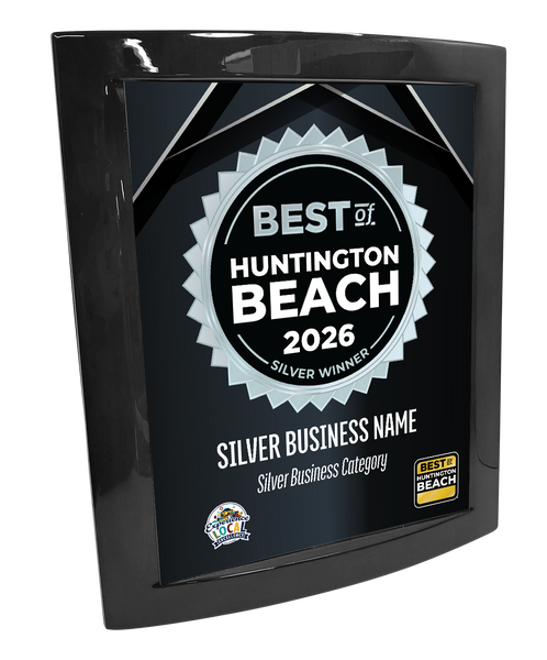 Best of Huntington Beach - Eclipse Plaque with Metal Inlay