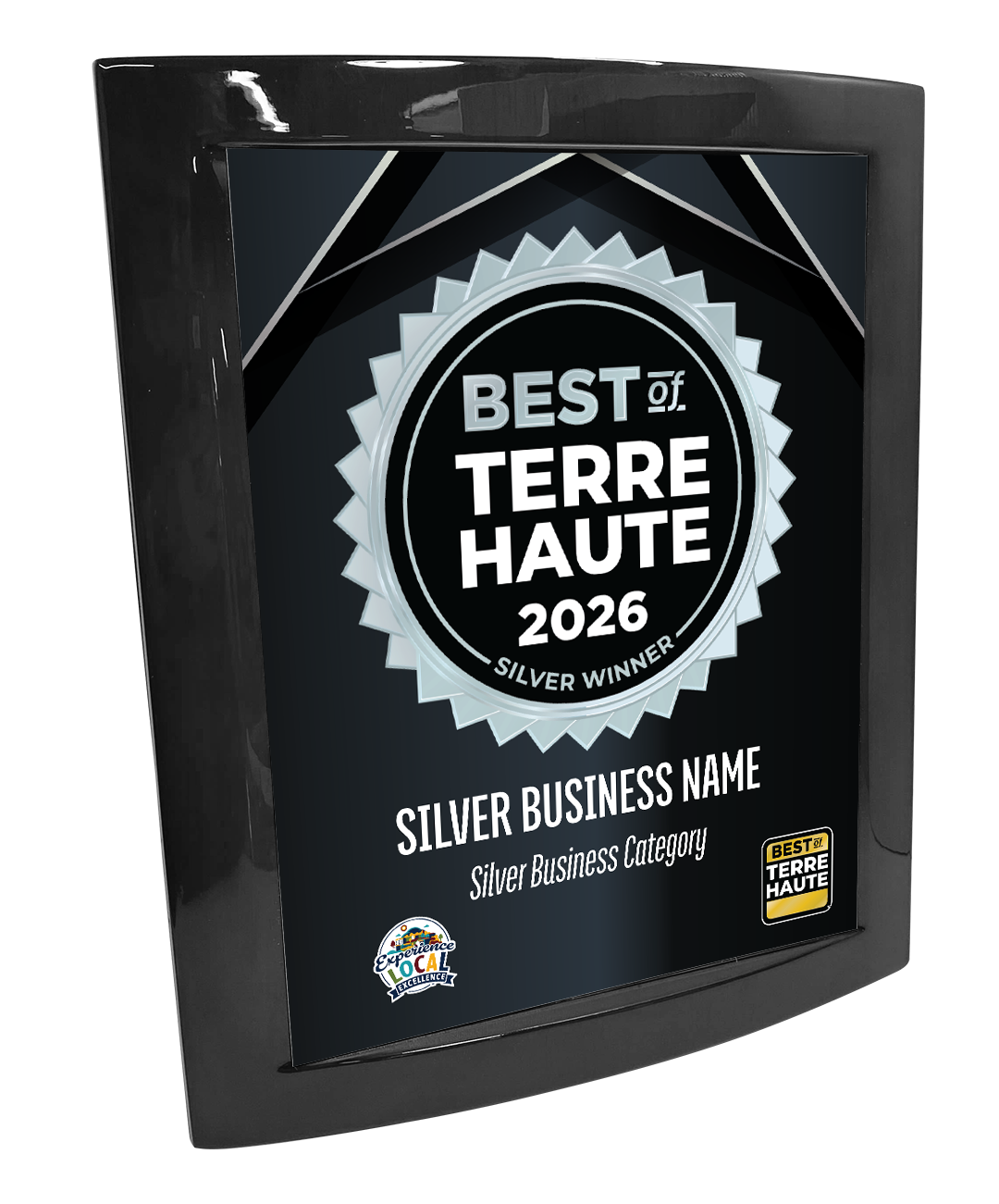 Best of Terre Haute - Eclipse Plaque with Metal Inlay