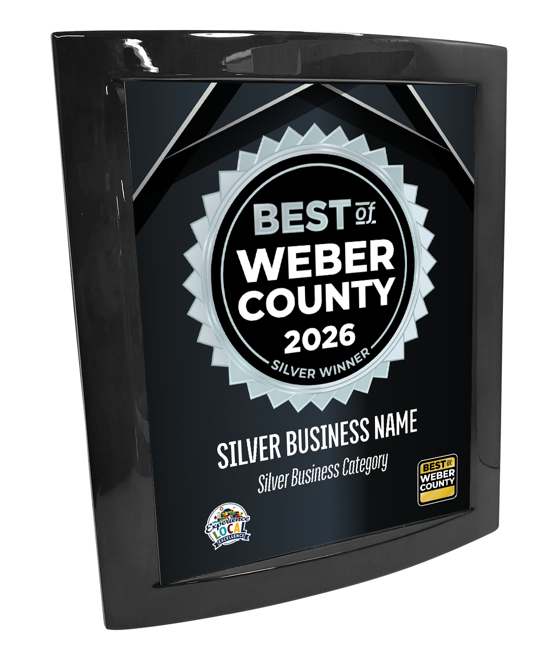 Best of Weber County - Eclipse Plaque with Metal Inlay