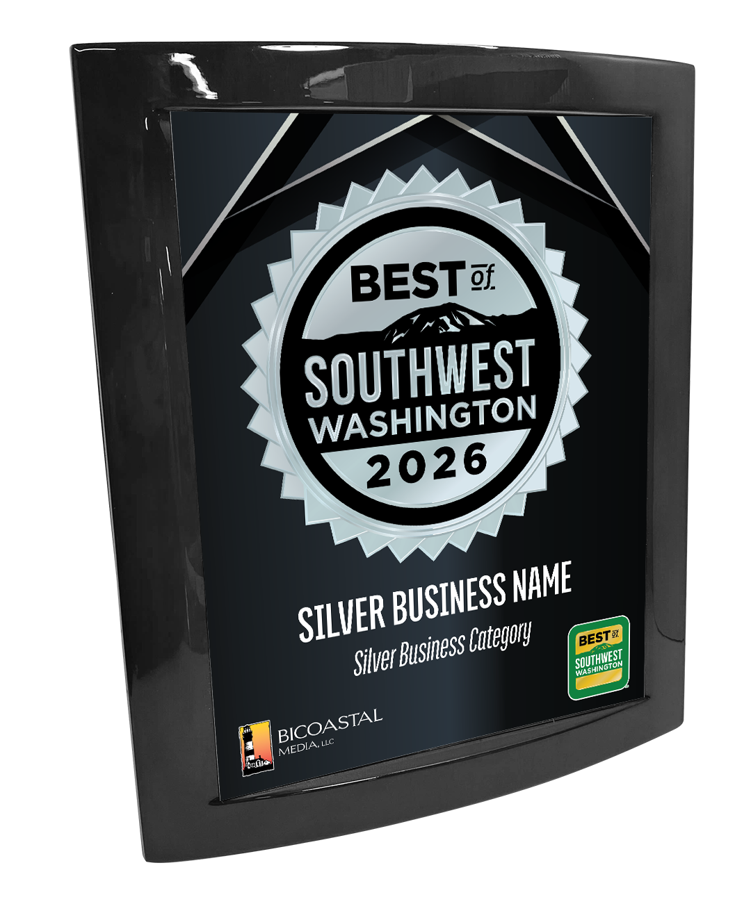 Best of Southwest Washington - Eclipse Plaque with Metal Inlay