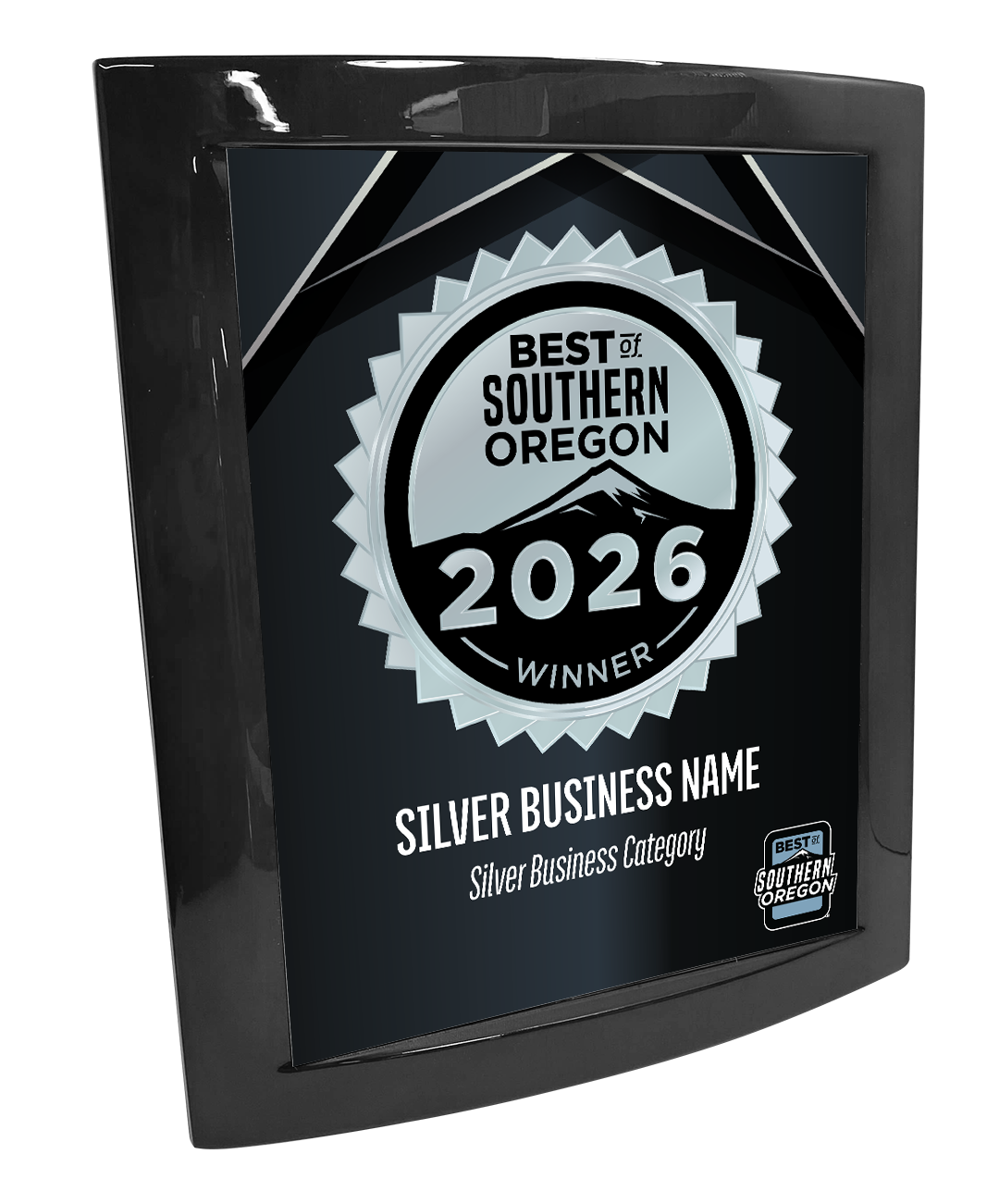 Best of Southern Oregon - Eclipse Plaque with Metal Inlay