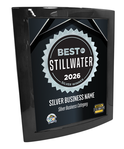 Best in Stillwater - Eclipse Plaque with Metal Inlay