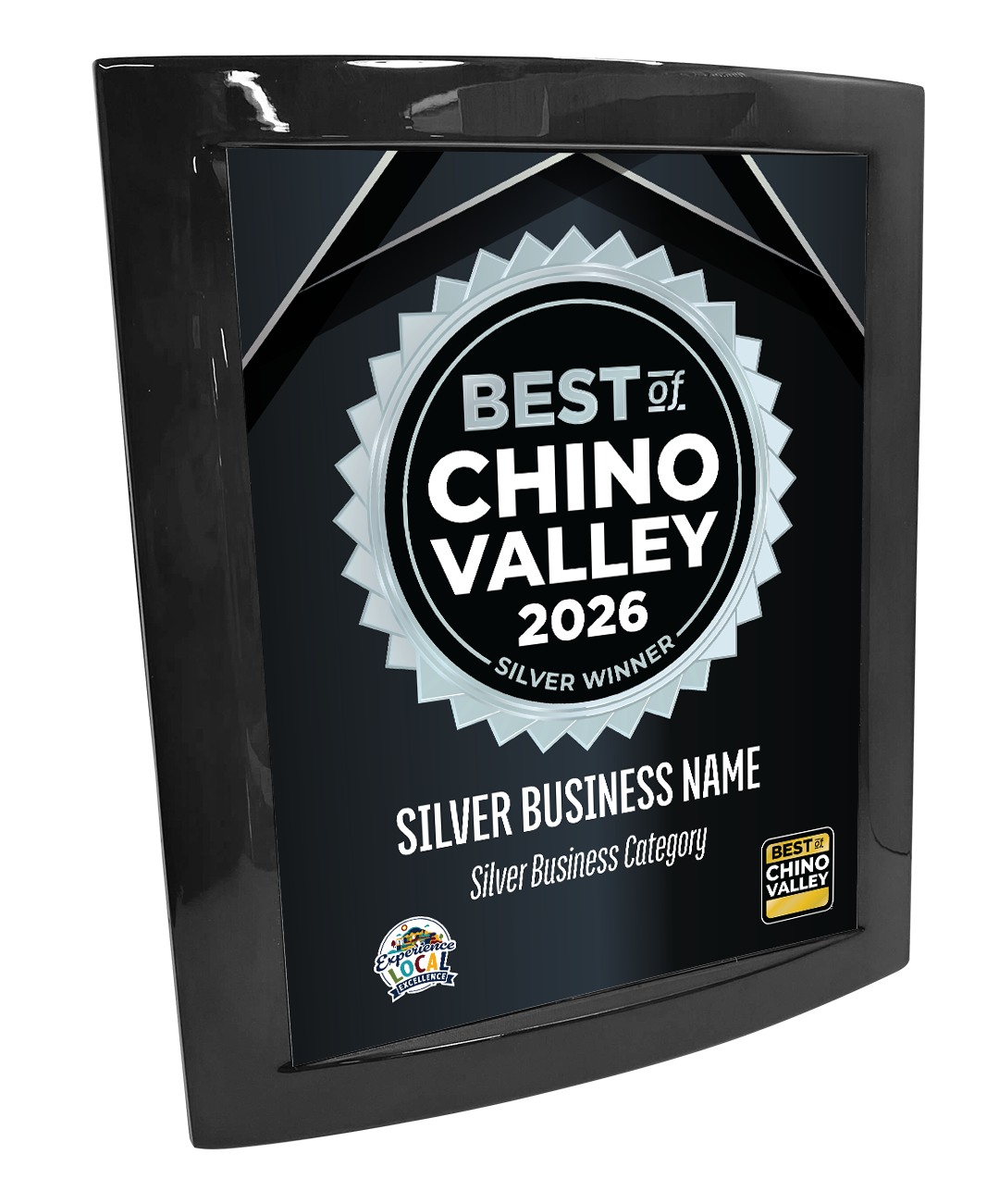 Best of Chino Valley - Eclipse Plaque with Metal Inlay