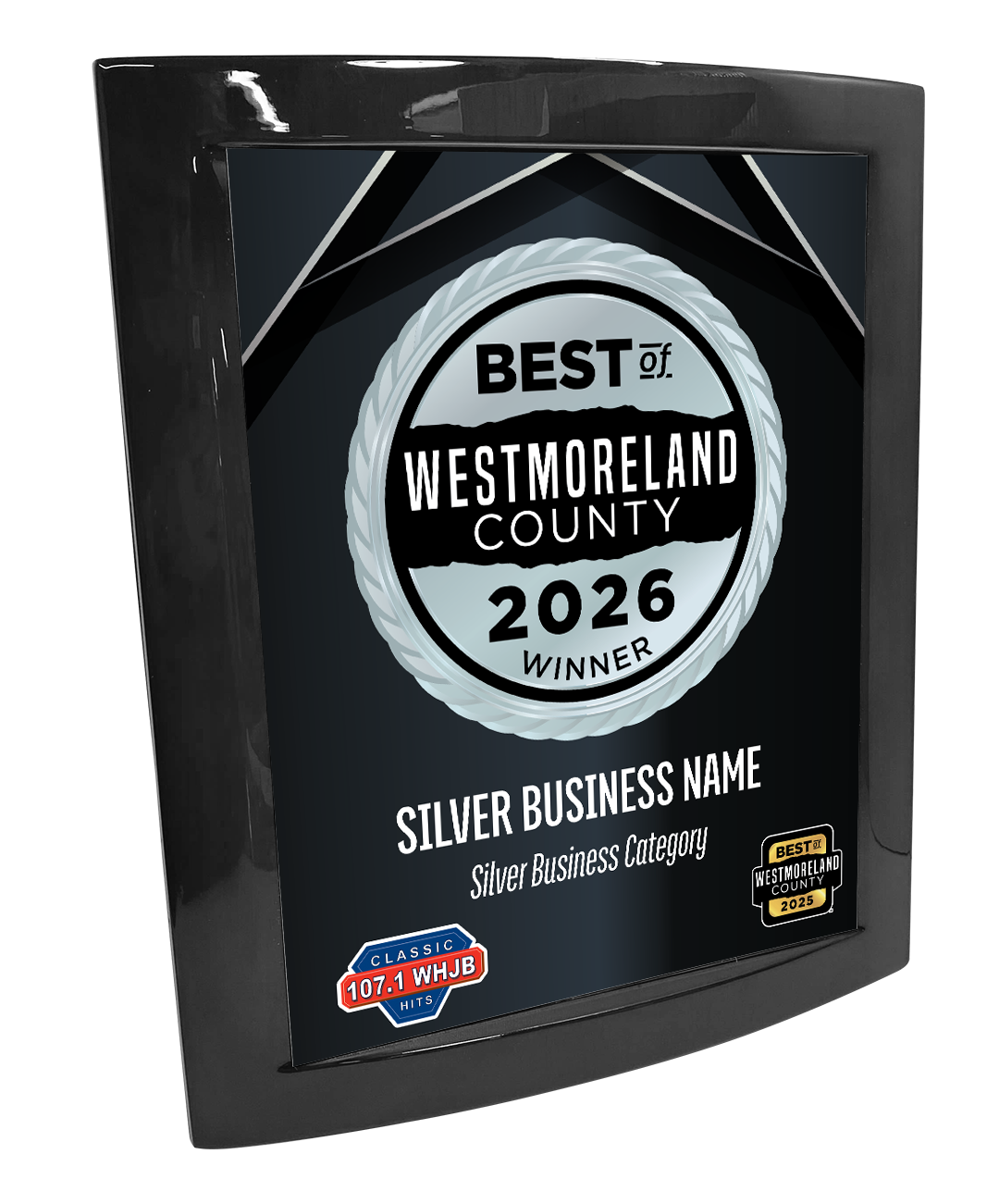 Best of Westmoreland County - Eclipse Plaque with Metal Inlay