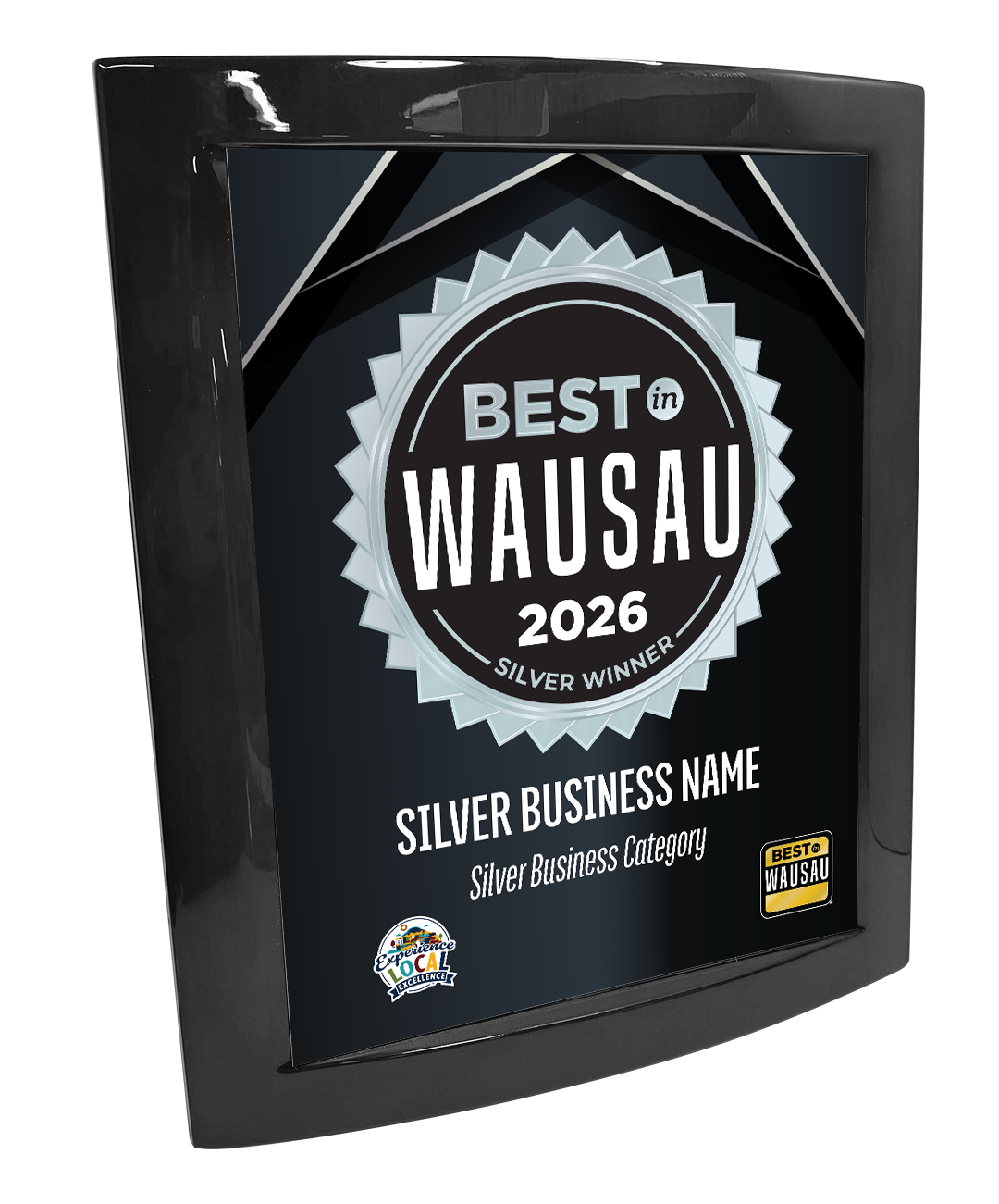 Best in Wausau - Eclipse Plaque with Metal Inlay