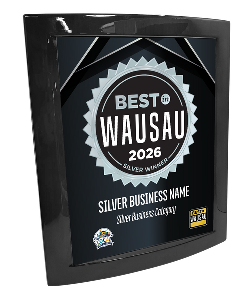 Best in Wausau - Eclipse Plaque with Metal Inlay