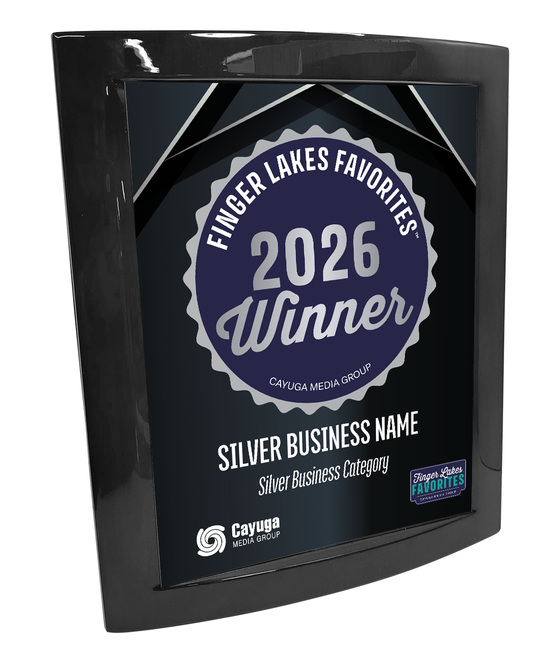 Finger Lakes Favorites - Eclipse Plaque with Metal Inlay