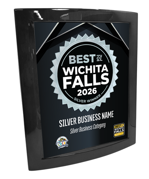 Best of Wichita Falls - Eclipse Plaque with Metal Inlay