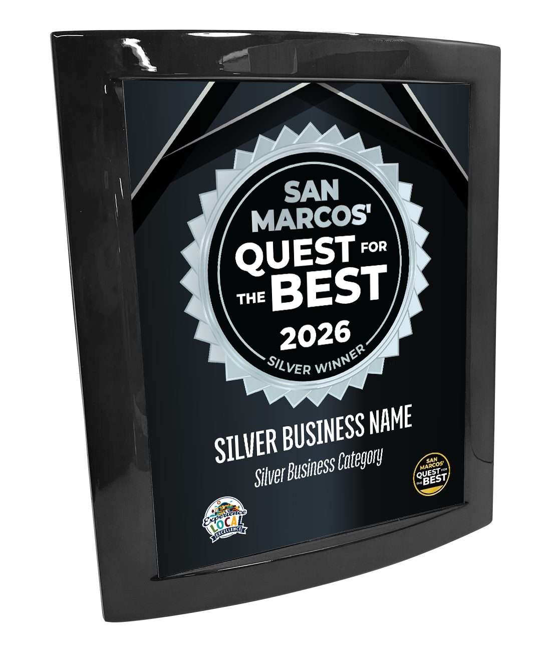 San Marcos' Quest for the Best - Eclipse Plaque with Metal Inlay