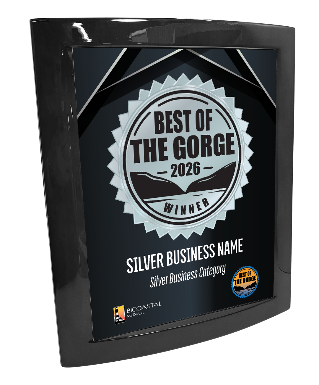 Best of the Gorge - Eclipse Plaque with Metal Inlay