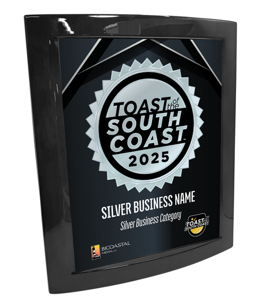 Toast of the South Coast - Eclipse Plaque with Metal Inlay