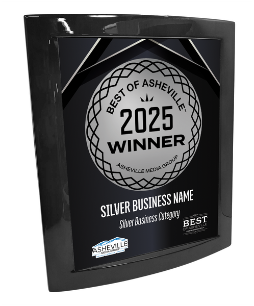 Best of Asheville - Eclipse Plaque with Metal Inlay