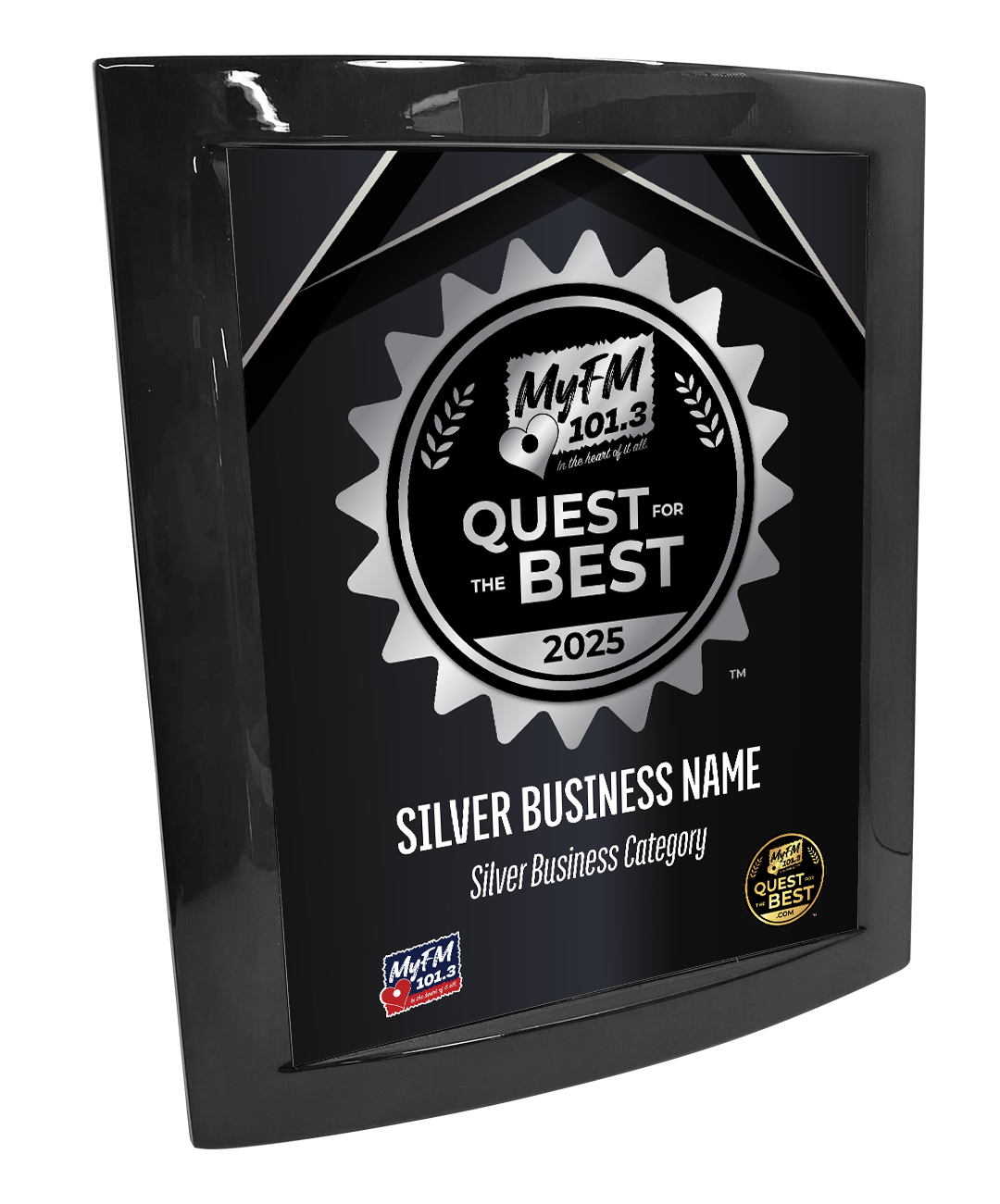 MyFM Quest for the Best - Eclipse Plaque with Metal Inlay