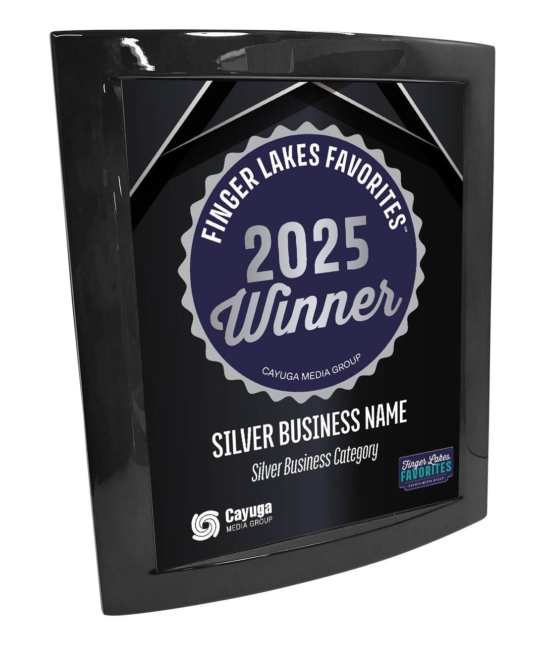 Finger Lakes Favorites - Eclipse Plaque with Metal Inlay